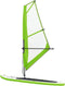 vidaXL Stand Up Paddleboard met zeilset opblaasbaar groen en wit