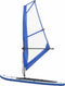 vidaXL Stand-up paddleboard opblaasbaar met zeilset blauw en wit
