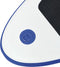 vidaXL Stand-up paddleboard opblaasbaar met zeilset blauw en wit