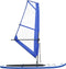vidaXL Stand-up paddleboard opblaasbaar met zeilset blauw en wit