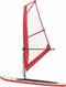 vidaXL Stand-up paddleboard opblaasbaar met zeilset rood en wit
