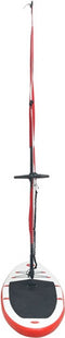 vidaXL Stand-up paddleboard opblaasbaar met zeilset rood en wit