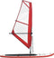 vidaXL Stand-up paddleboard opblaasbaar met zeilset rood en wit