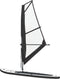vidaXL Stand Up Paddleboard opblaasbaar met zeilset zwart en wit