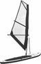 vidaXL Stand Up Paddleboard opblaasbaar met zeilset zwart en wit