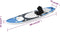 vidaXL Stand Up Paddleboardset opblaasbaar 300x76x10 cm zeeblauw