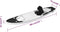vidaXL Stand Up Paddleboardset opblaasbaar 300x76x10 cm zwart