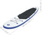 vidaXL Stand Up Paddleboardset opblaasbaar blauw en wit