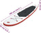 vidaXL Stand Up Paddleboardset opblaasbaar rood en wit