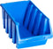 vidaXL Stapelbakken 14 st kunststof blauw