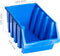 vidaXL Stapelbakken 14 st kunststof blauw