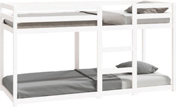 vidaXL - Stapelbed - 80x200 - cm - massief - grenenhout - wit