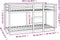 vidaXL - Stapelbed - 80x200 - cm - massief - grenenhout - wit