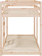 vidaXL - Stapelbed - massief - grenenhout - 80x200 - cm