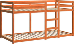 vidaXL - Stapelbed - massief - grenenhout - wasbruin - 75x190 - cm