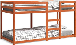 vidaXL - Stapelbed - massief - grenenhout - wasbruin - 80x200 - cm