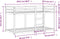 vidaXL - Stapelbed - massief - grenenhout - wasbruin - 80x200 - cm