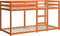 vidaXL - Stapelbed - massief - grenenhout - wasbruin - 80x200 - cm