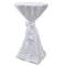 vidaXL - Statafelhoes - met - strik - 60cm - Wit - (2 - stuks)