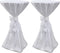 vidaXL - Statafelhoes - met - strik - 70cm - Wit - (2 - stuks)
