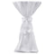 vidaXL - Statafelhoes - met - strik - 70cm - Wit - (2 - stuks)