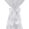 vidaXL - Statafelhoes - met - strik - 70cm - Wit - (2 - stuks)