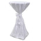vidaXL - Statafelhoes - met - strik - 70cm - Wit - (2 - stuks)