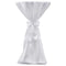 vidaXL - Statafelhoes - met - strik - 80cm - Wit - (2 - stuks)