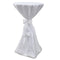 vidaXL - Statafelhoes - met - strik - 80cm - Wit - (2 - stuks)