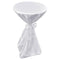 vidaXL - Statafelhoes - met - strik - 80cm - Wit - (2 - stuks)