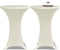 vidaXL - Statafelhoes - Stretch - Ø60cm - Crème - (2 - stuks)