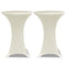 vidaXL - Statafelhoes - Stretch - Ø60cm - Crème - (2 - stuks)