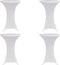 vidaXL - Statafelhoes - Stretch - Ø60cm - Wit - (2 - stuks)