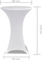 vidaXL - Statafelhoes - Stretch - Ø60cm - Wit - (2 - stuks)