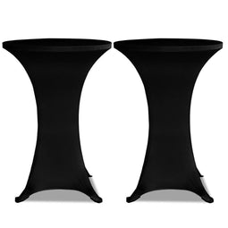vidaXL - Statafelhoes - Stretch - Ø60cm - Zwart - (2 - stuks)