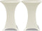 vidaXL - Statafelhoes - Stretch - Ø70cm - Crème - (2 - stuks)