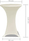 vidaXL - Statafelhoes - Stretch - Ø70cm - Crème - (2 - stuks)