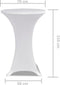 vidaXL - Statafelhoes - Stretch - Ø70cm - Wit - (2 - stuks)