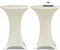 vidaXL - Statafelhoes - Stretch - Ø80cm - Crème - (2 - stuks)