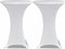 vidaXL - Statafelhoes - Stretch - Ø80cm - Wit - (2 - stuks)