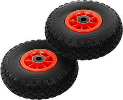 vidaXL - Steekwagenwielen - 3,00-4 - (260x85) - massief - PU - 2 - st
