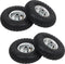 vidaXL - Steekwagenwielen - 4,10/3,50-4 - (260x83) - rubber - 4 - st