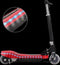 vidaXL Step elektrisch met LED 120 W rood