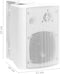 vidaXL Stereoluidsprekers wandmontage 2 st 80 W wit