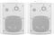 vidaXL Stereoluidsprekers wandmontage 2 st 80 W wit