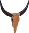 vidaXL - Stierenbeeld - wandgemonteerd - 69x6x60 - cm - teakhout