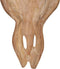 vidaXL - Stierenbeeld - wandgemonteerd - 69x6x60 - cm - teakhout
