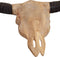 vidaXL - Stierenbeeld - wandgemonteerd - 69x6x60 - cm - teakhout