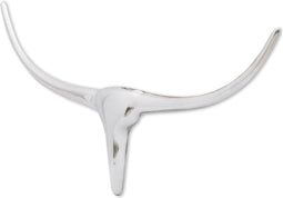 vidaXL - Stierenkop - voor - aan - de - muur - aluminium - 72 - cm - zilverkleurig