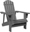 vidaXL - Stoel - Adirondack - 69x85x90,5 - cm - massief - vurenhout - grijs